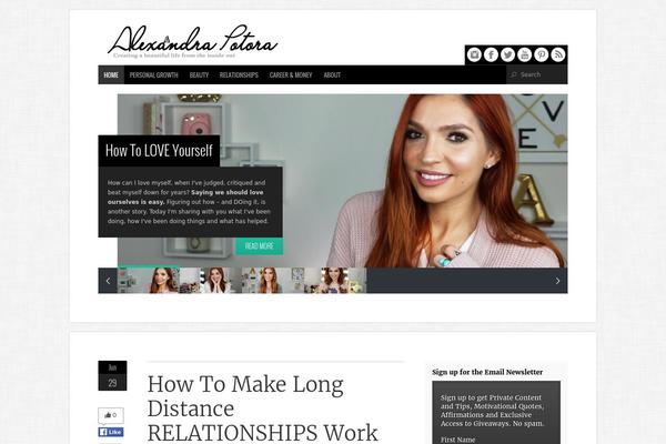 Organic Magazine theme site design template sample