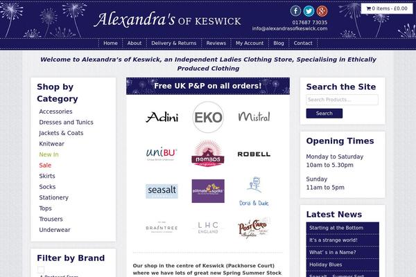 alexandrasofkeswick.com site used Alexandras