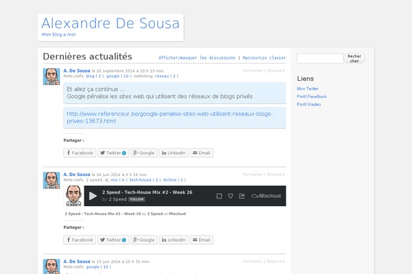 P2 theme site design template sample