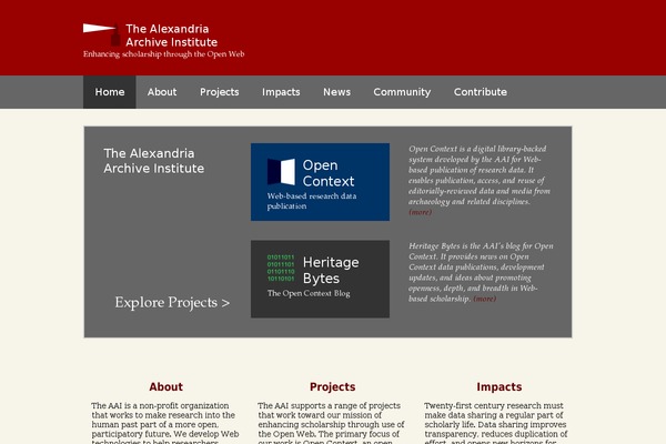 alexandriaarchive.org site used Aai