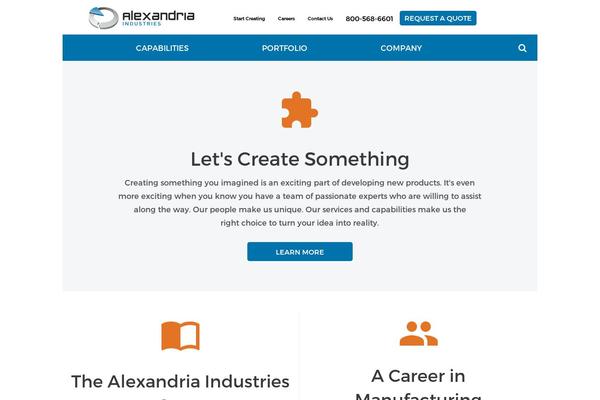 alexandriaindustries.com site used Alexandria-child-theme