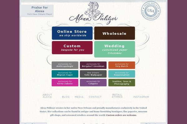 alexapulitzer.com site used Alexa-pulitzer-shop