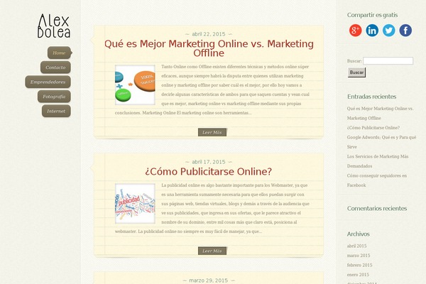 DailyJournal theme site design template sample