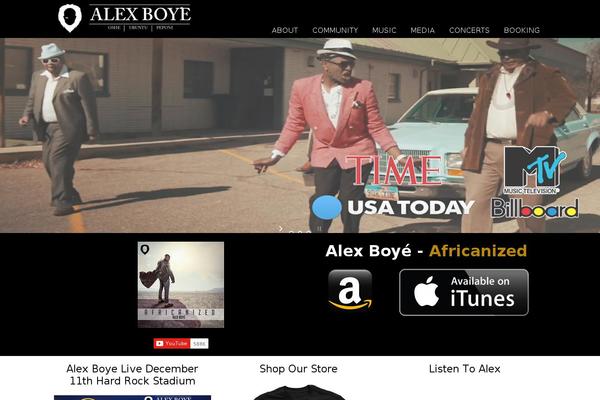 Alex theme site design template sample