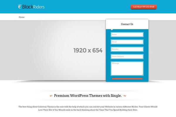Blackriders theme site design template sample