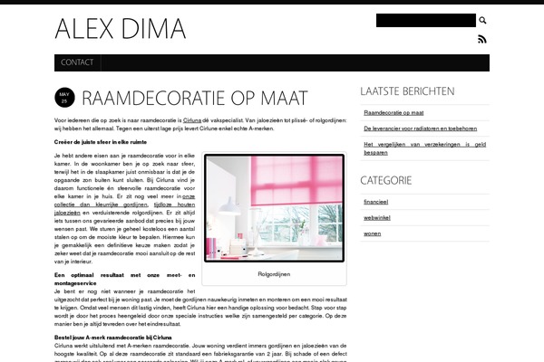 alexdimaphoto.info site used Simplenotes