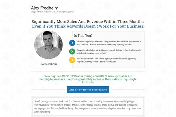Thesis 1.8.5 theme site design template sample