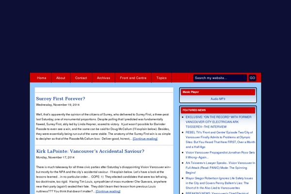 Journalist theme site design template sample