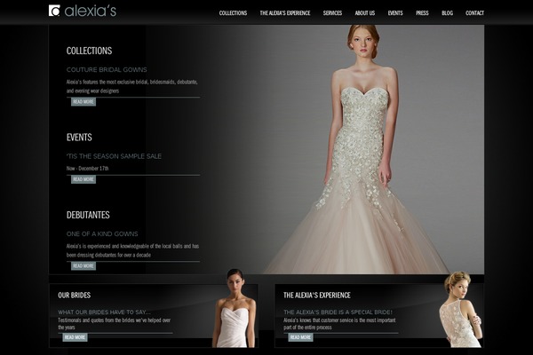 alexiasbridal.com site used Alexia