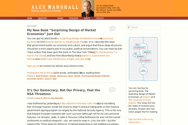 alexmarshall.org site used Alexmarshall