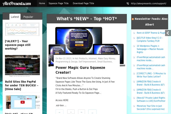 Financeblog theme site design template sample