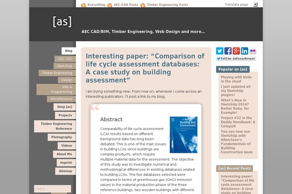 alexschreyer.net site used Alex-2016