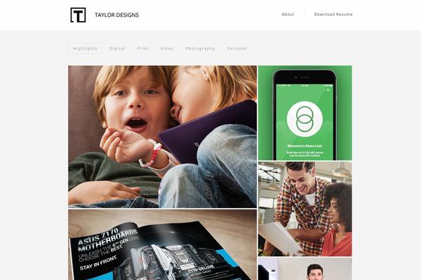GridStack theme site design template sample
