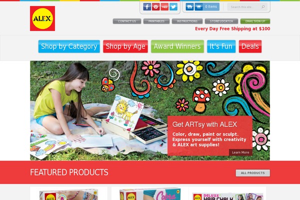 AlexBrands theme websites examples