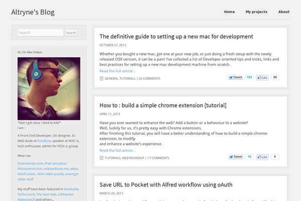 Site using rtSocial plugin