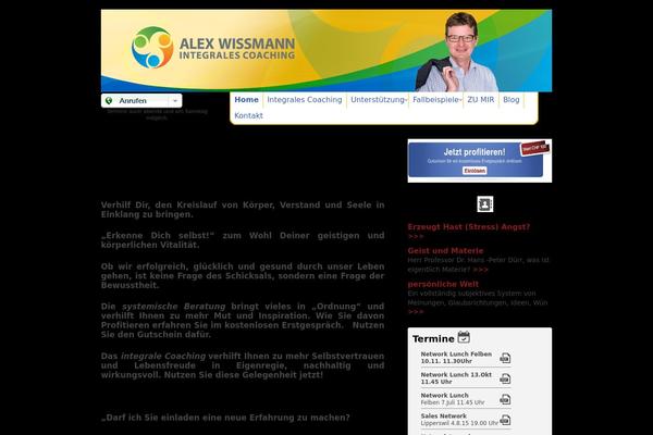Alex theme site design template sample