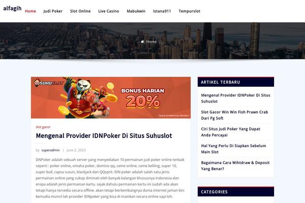 ArileWP theme site design template sample
