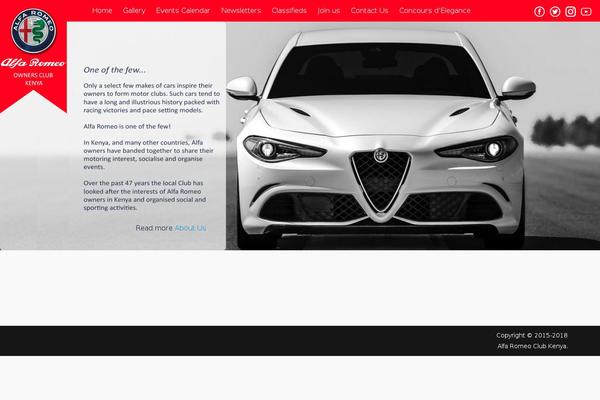 Tesseract theme site design template sample