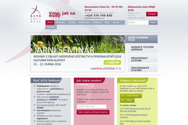 Alfa theme site design template sample