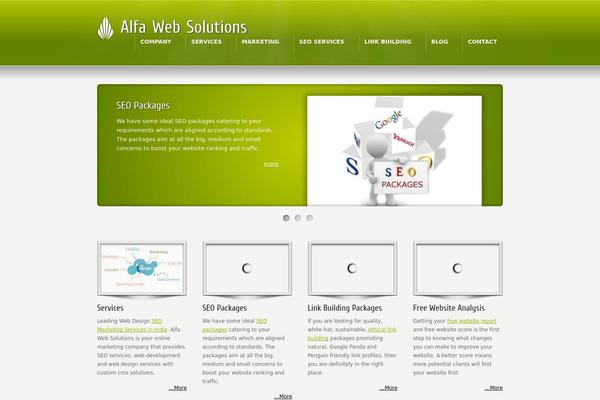 Karma theme site design template sample