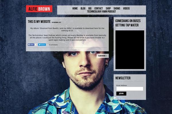Alfie theme site design template sample