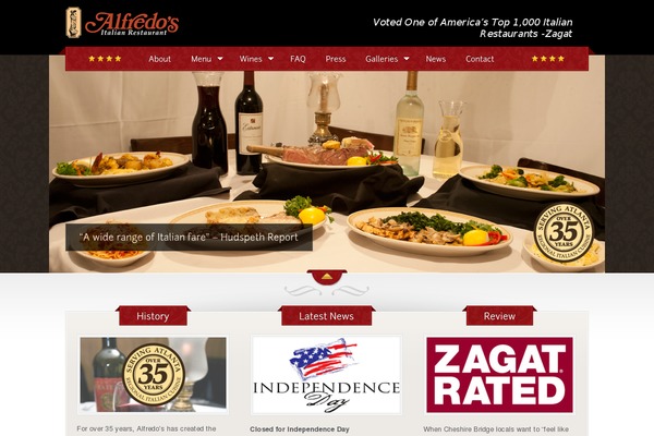 The Restaurant theme site design template sample