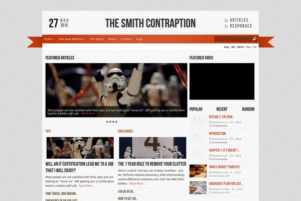 Reporter theme site design template sample