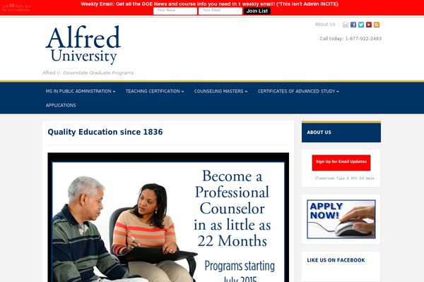 Academica Pro theme site design template sample