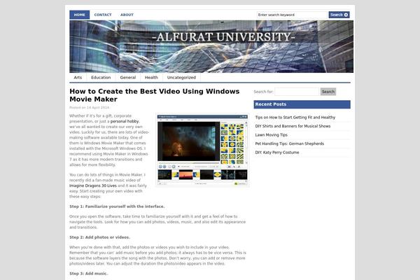 Gazette theme site design template sample
