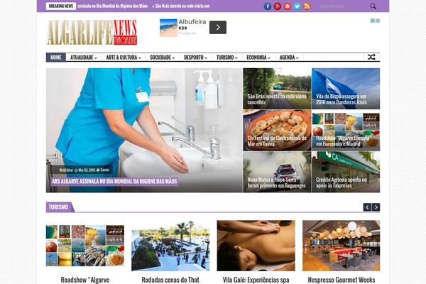 NanoMag theme site design template sample