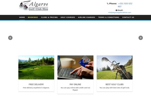 One Page Express theme site design template sample