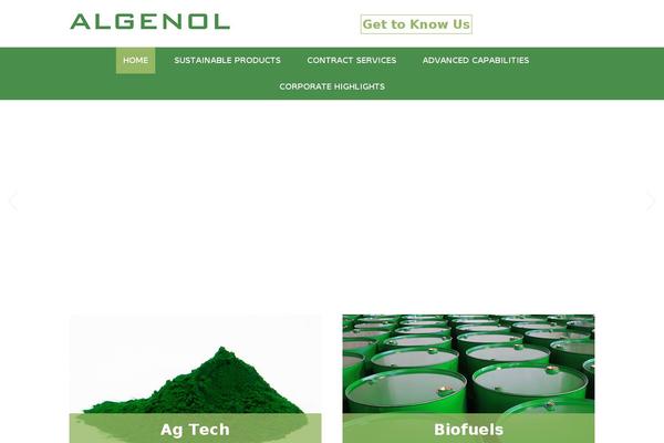 algenol.com site used Algenol