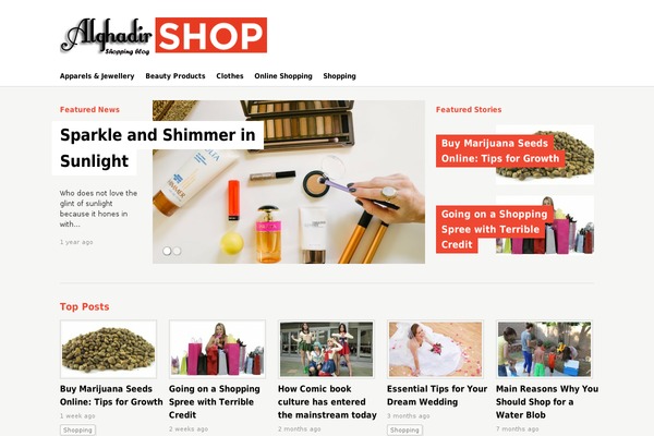 alghadir-shop.com site used Magazine Explorer