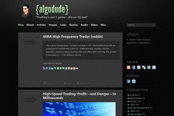 Fast Blog theme site design template sample