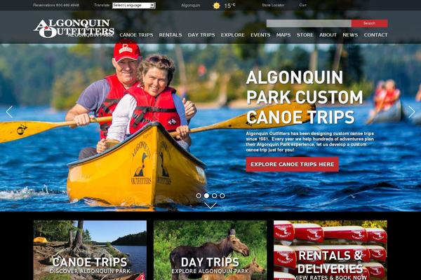 algonquinoutfitters.com site used Algonquin