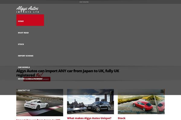 algysautos.com site used Automotive Car Dealership Business WordPress Theme