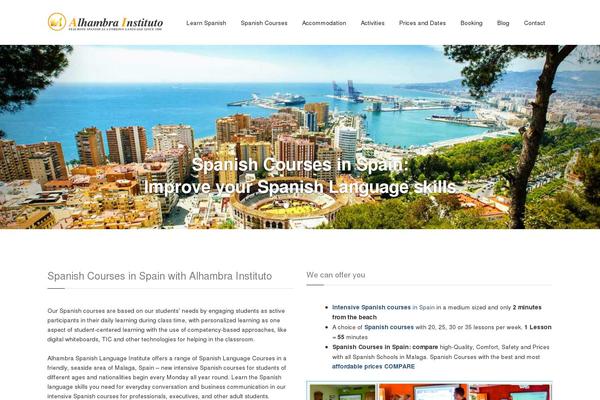 Alhambra theme site design template sample