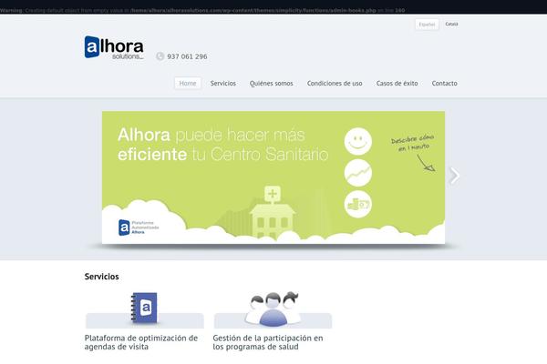 alhorasolutions.com site used Simplicity