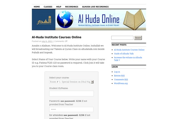 Site using BigBlueButton plugin