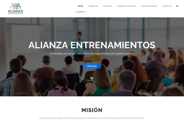 Infinite theme site design template sample