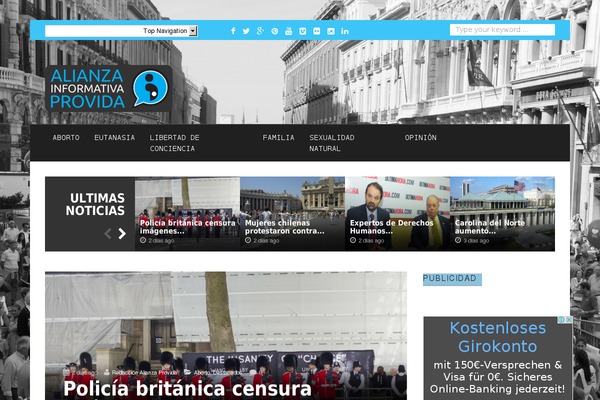 Noticia theme site design template sample