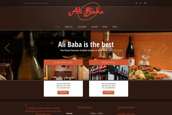 Linguini theme site design template sample