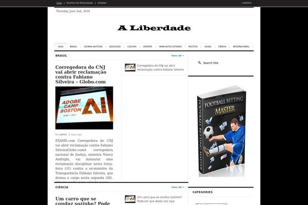 Daily Press theme site design template sample
