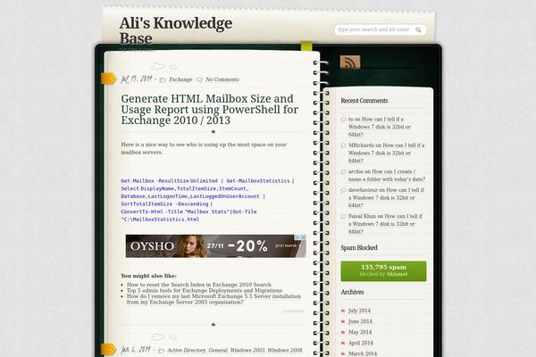 Diary theme site design template sample