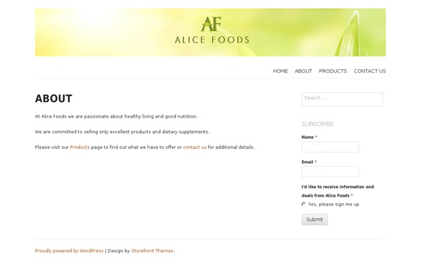 Storefront Paper theme site design template sample