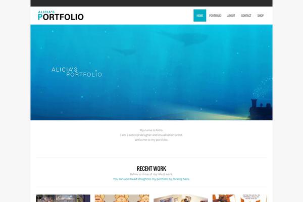 River theme site design template sample