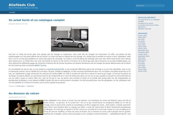 Fluid Blue theme site design template sample