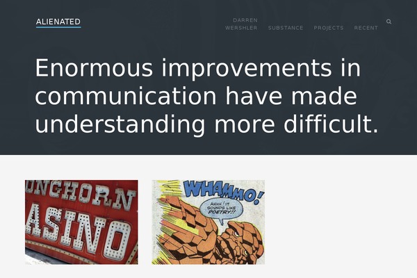 Ampersand theme site design template sample