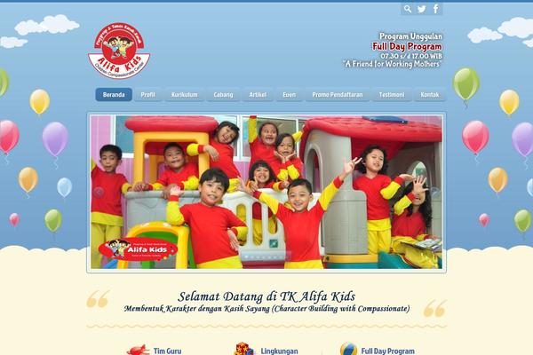alifakids.com site used Happy Kids