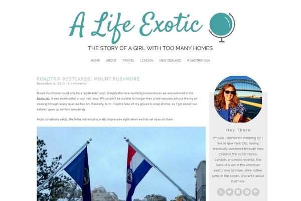 Amelie theme site design template sample